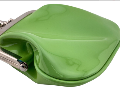 Tiffany & Co Light Green Mini Compact Wallet Clasp-top Coin Purse