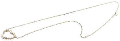 TIFFANY & Co. Twist Heart Necklace SV925 Silver K18YG Gold 48cm 18.9" Used