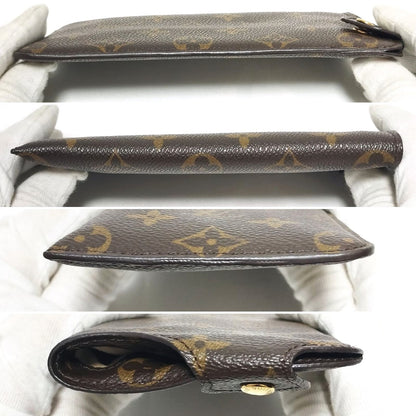 Louis Vuitton Monogram Etui Lunettes GM Glasses Case M66544 Brown Authentic Used