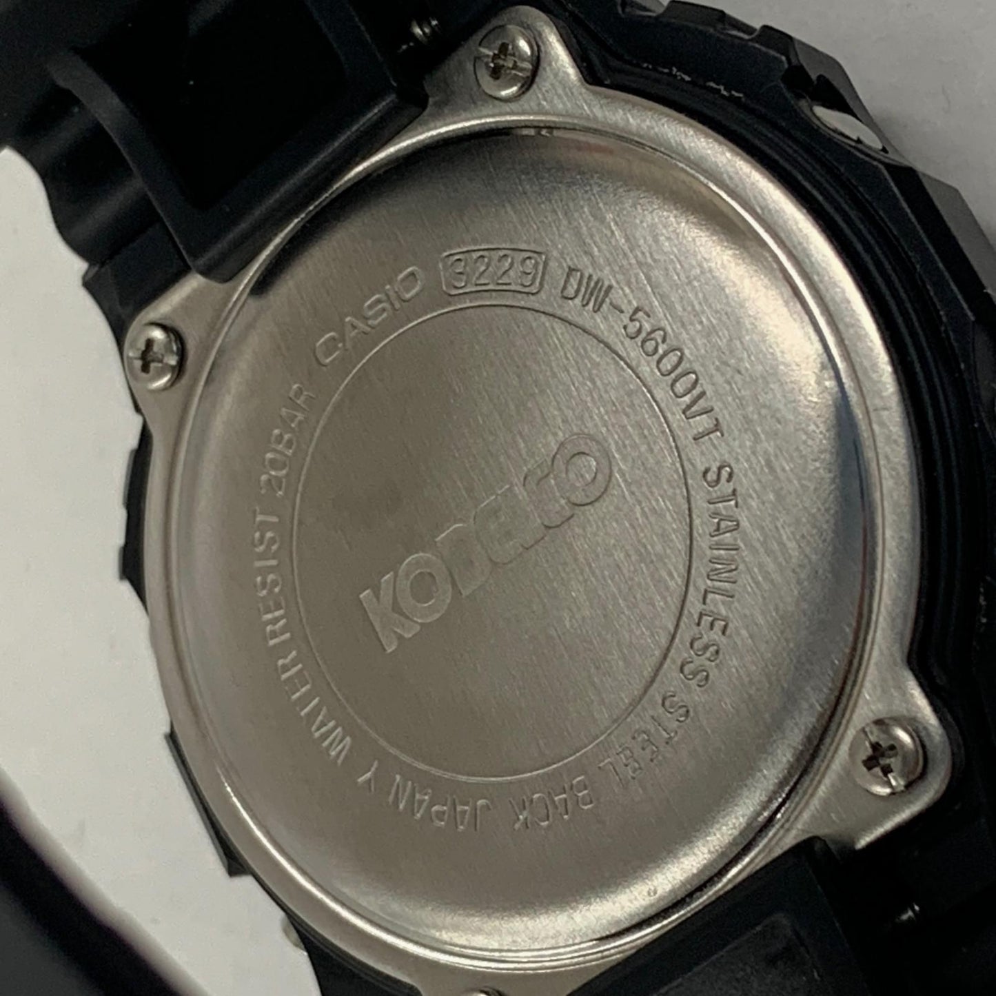 Casio G-Shock DW-5600VT Kobelco Collab Digital Watch Black Quartz Authentic