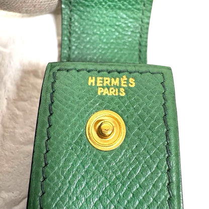Hermes Authentic Gum Lipstick Multi Leather Green Gold Hardware 9x3x2.5 cm Used