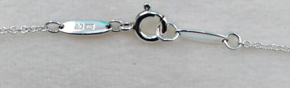 Tiffany & Co Jade Pendant Necklace Green Sterling Silver Chain 40cm(15.7") New