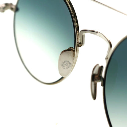 Chrome Hearts PRAWN QUEEN Double Bridge Round Sunglasses Silver 54mm Japan Used