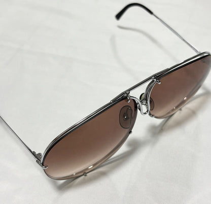 Porsche Design by Carrera 5621 Sunglasses Teardrop Brown Vintage Austria w/Case
