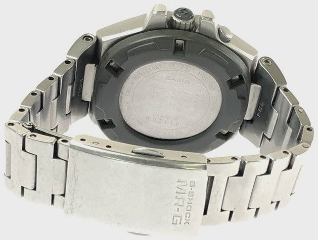 Casio G-Shock MR-G MRG-120-1A Analog Quartz Watch Silver Stainless Steel 37mm