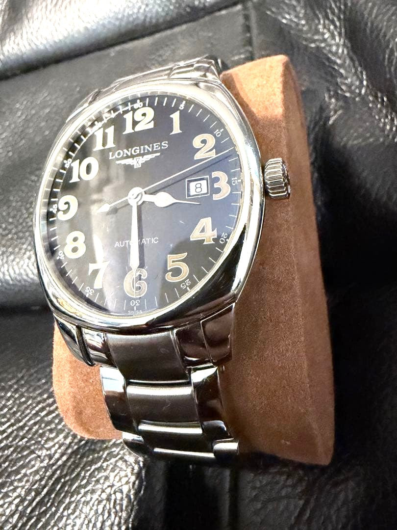 Longines Spirit L2.700.4 Automatic Date Black Dial SS Bracelet 41mm Watch Used