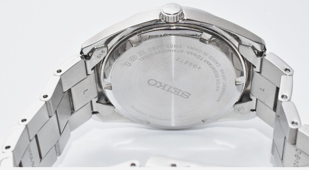 SEIKO Selection 6N53-00B0 Quartz Day-Date Watch Ice Blue Dial Steel Men's Used