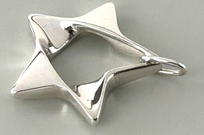 Georg Jensen 178 Star Pendant Top Sterling Silver 925 Denmark 1.0x1.0in.