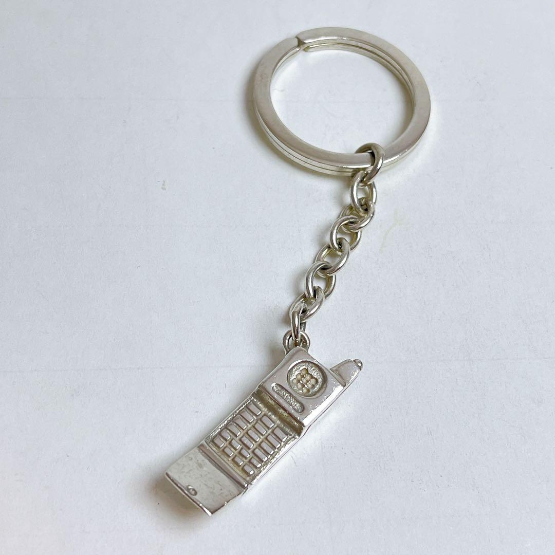 Vintage Tiffany & Co. Sterling Silver 925 Cell Phone Key Chain Key Ring 9.8cm