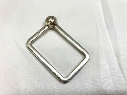 GEORG JENSEN Silver Key Ring Holder 433 Soccer Ball Motif 925S Denmark Vintage