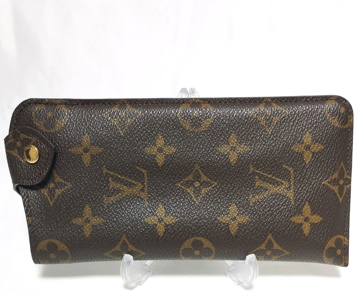 Louis Vuitton Monogram Etui Lunettes GM Glasses Case M66544 Brown Authentic Used