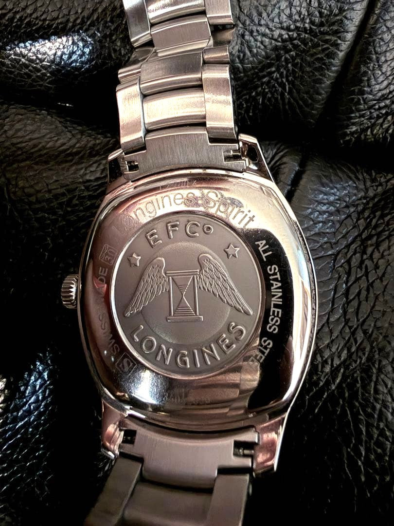 Longines Spirit L2.700.4 Automatic Date Black Dial SS Bracelet 41mm Watch Used