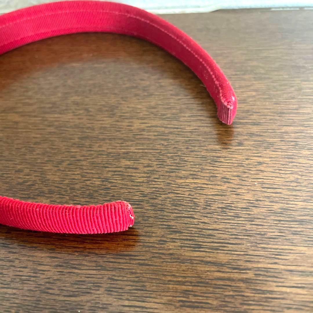 Salvatore Ferragamo Authentic Vara Bow Headband Pink Slim Type Used Great