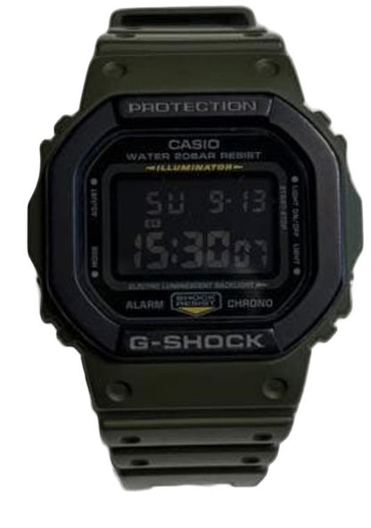 CASIO G-SHOCK DW-5610SU Mens Digital Watch Olive Green Resin 43mm Water Resist