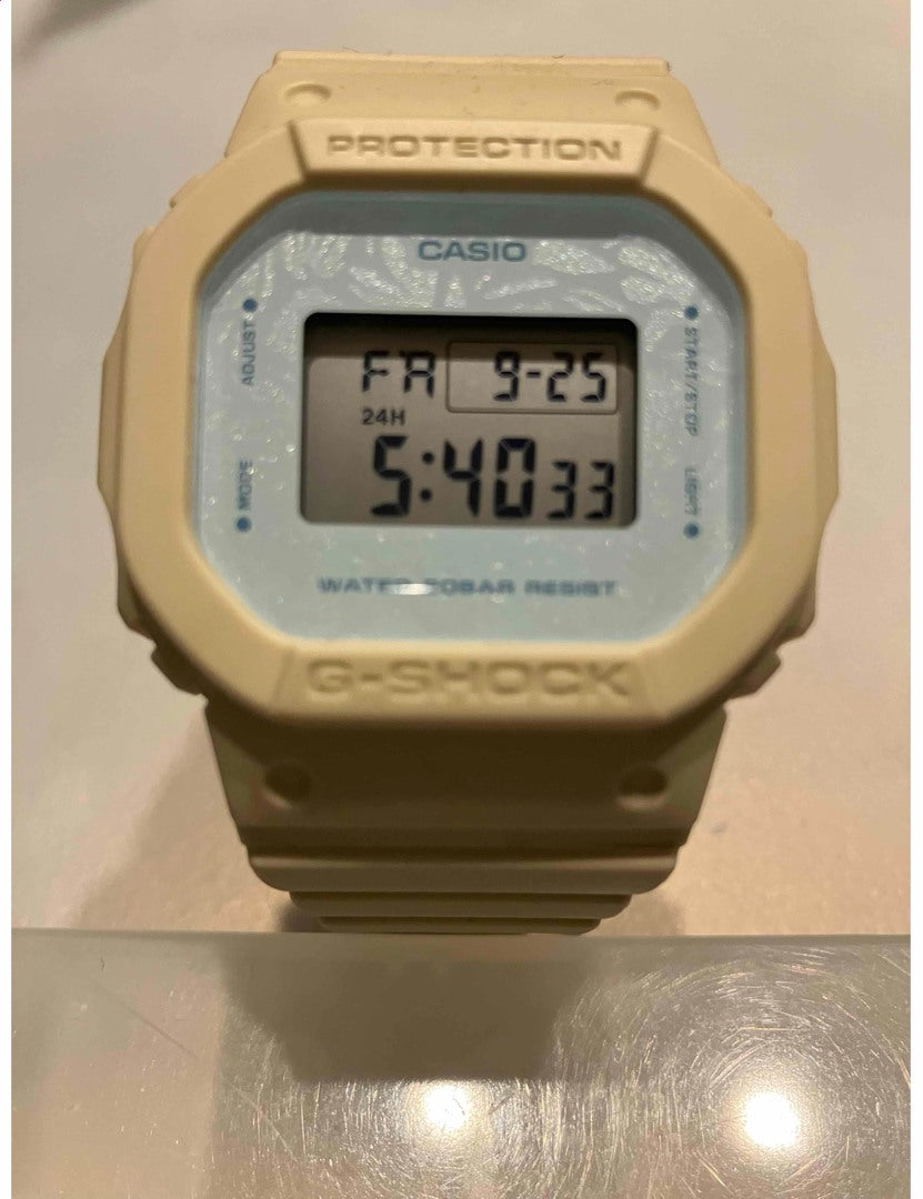 CASIO G-SHOCK GMD-S5600NC-9JF Digital Watch Cream Resin Womens 43mm Case Strap