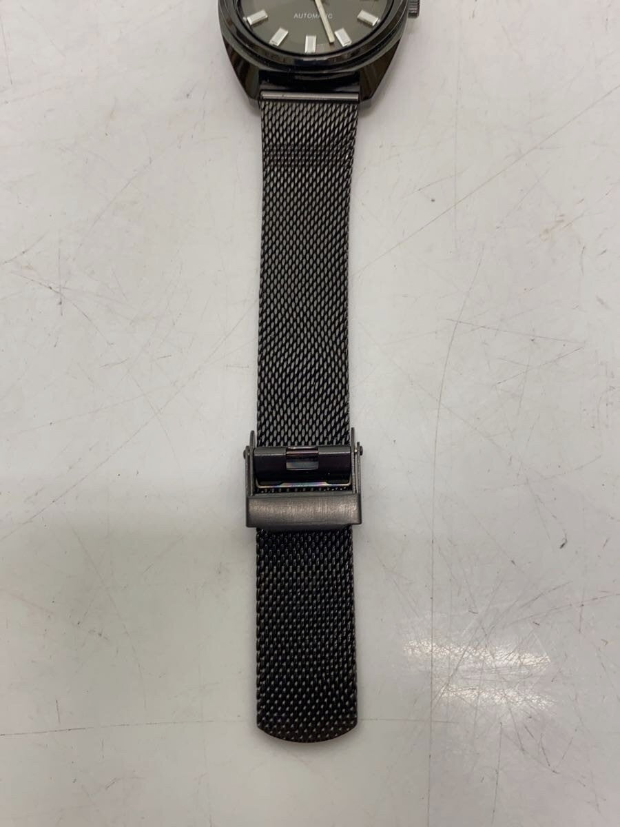 LIP Automatic Watch Black Steel Mesh Band Date Display Analog Men 37mm France