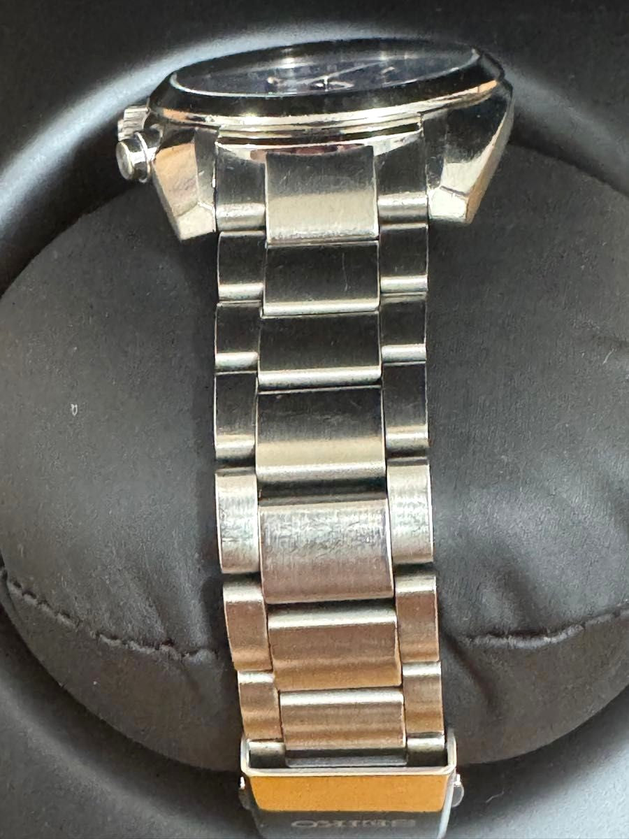 Seiko Astron SBXC049 5X53 GPS Solar Watch Blue Dial Gold Indices Made Japan Used