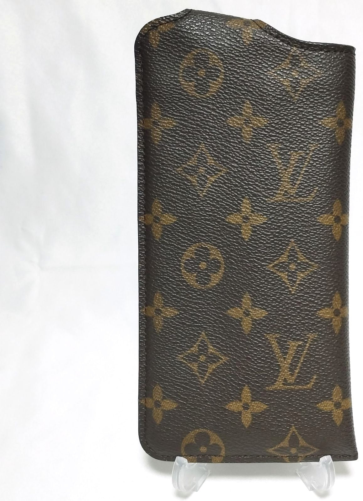 Louis Vuitton Monogram Etui Lunettes GM Glasses Case M66544 Brown Authentic Used