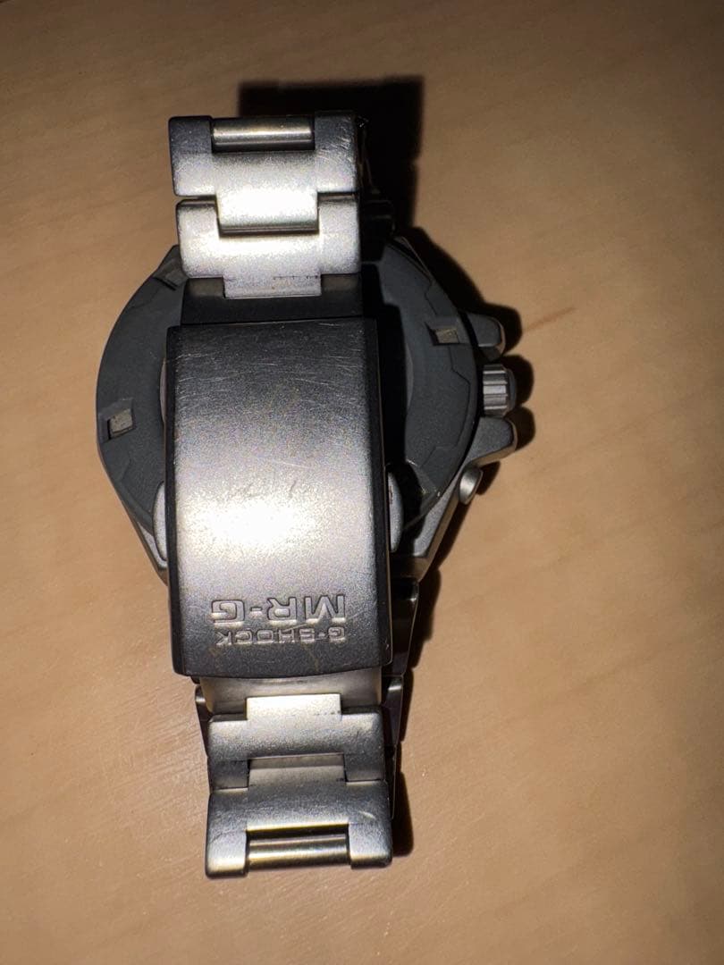 CASIO G-SHOCK MR-G Titanium Analog Watch Navy Dial Japan MRG Series Men's Used