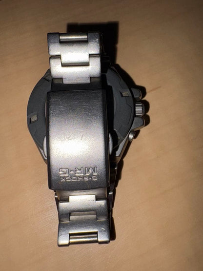 CASIO G-SHOCK MR-G Titanium Analog Watch Navy Dial Japan MRG Series Men's Used