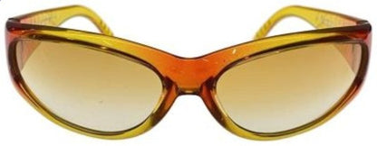 Arnette Sunglasses Womens Orange Yellow Gradient Plastic Frame Wraparound 56mm