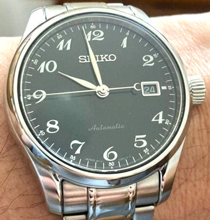 SEIKO Presage SARX039 Automatic Watch Black Dial Silver Stainless Steel 6R15