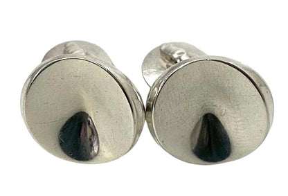 Georg Jensen Cufflinks Sterling Silver 925 Round Circle Design Men Vintage