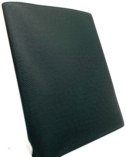Louis Vuitton Agenda Bureau Desk Diary Cover Taiga Leather Epicea Dark Green