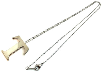Tiffany & Co T Initial Letter Pendant Necklace Silver 925 Chain 20in Jewelry
