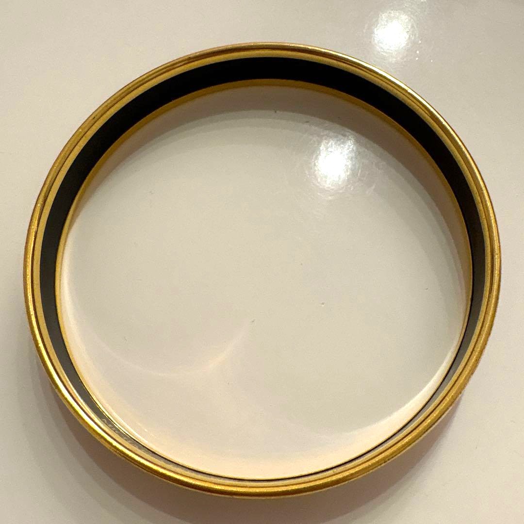 Michaela Frey Wien Vintage Enamel Bangle Bracelet Gold Egyptian Motif Austria