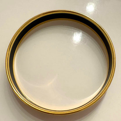 Michaela Frey Wien Vintage Enamel Bangle Bracelet Gold Egyptian Motif Austria