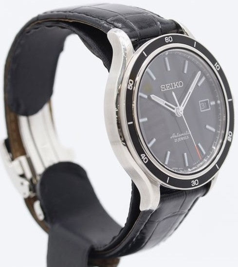 SEIKO Mechanical 5 Sports 6R15-02V0 Automatic 23 Jewels Black Dial Men Watch