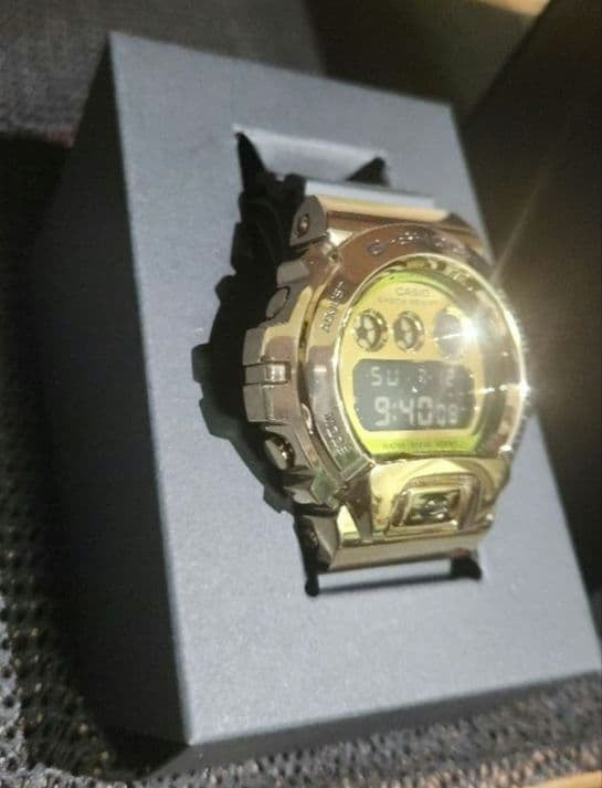 CASIO G-SHOCK GM-6900G Digital Watch Gold Case Metal Covered Mens Box Included