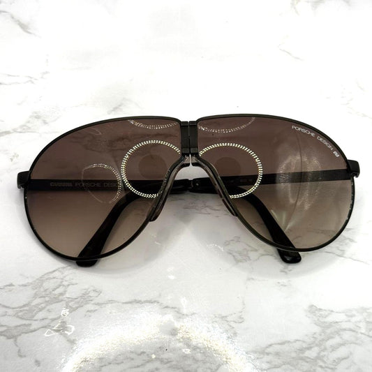 PORSCHE DESIGN Carrera 5622 Folding Sunglasses Black Frame Brown Gradient Lens