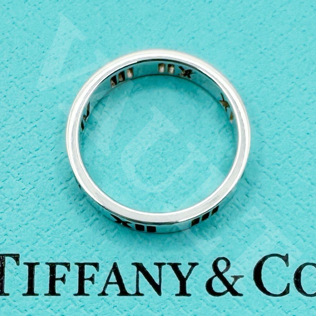 Excellent Tiffany & Co Sterling Silver 925 Atlas Open Narrow Ring Size 46 US 3.5