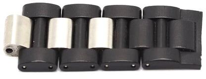 Cartier Genuine Watch Band Links 4pcs Black Silver Stainless Steel 20mm Used