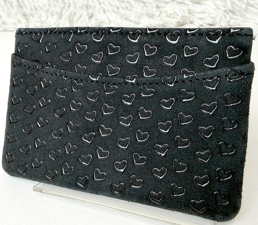 Tiffany & Co Elsa Peretti x INDEN-YA Open Heart Card Case Leather Black Rare