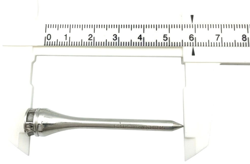 Tiffany & Co. Atlas Golf Tee Sterling Silver 925 Polished Authentic Unisex