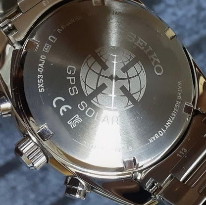Seiko Astron SBXC053 5X53 GPS Solar Titanium Watch Silver Japan Auth Used Box
