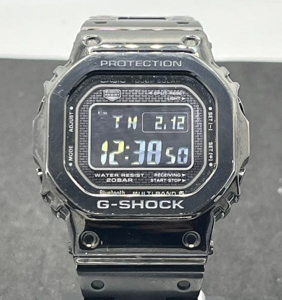Casio G-SHOCK GMW-B5000GD-1JF Full Metal Black Solar Watch Used Excellent W/ Box