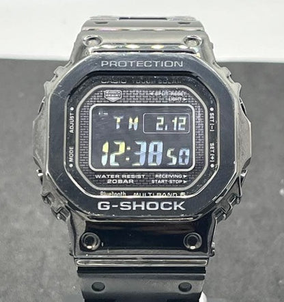 Casio G-SHOCK GMW-B5000GD-1JF Full Metal Black Solar Watch Used Excellent W/ Box