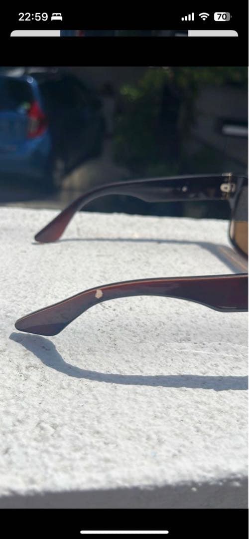 Chrome Hearts Sunglasses Square Tortoise Brown Lens Acetate Authentic Japan