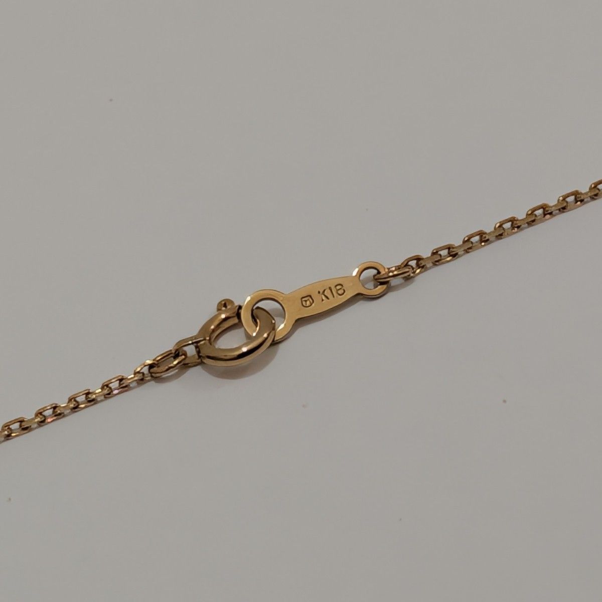 Mikimoto AUTH Pearl Necklace K18 YG 7.3mm 0.29" 40cm 15.7" Chain 2.7g Excellent!