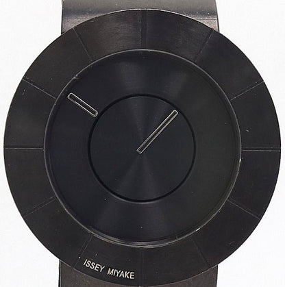 Issey Miyake TO VJ20-0010 Quartz Men Watch Black Dial SS Bracelet Working VTG