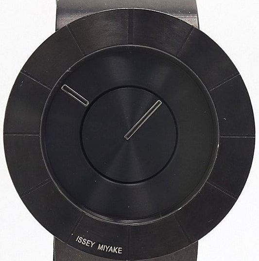 Issey Miyake TO VJ20-0010 Quartz Men Watch Black Dial SS Bracelet Working VTG