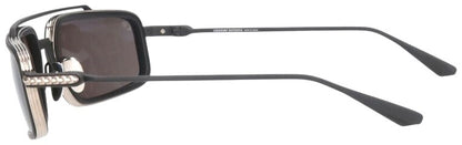 Chrome Hearts EADER Double Bridge Sunglasses Black Silver 61-20-124 Used Japan