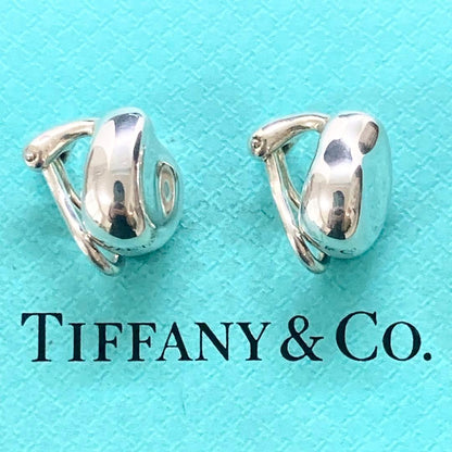 Excellent Tiffany & Co Sterling Silver 925 Nugget Earrings Elsa Peretti