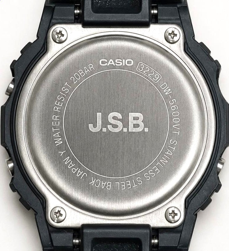 CASIO G-SHOCK x J.S.B. DW-5600VT Collab Digital Watch Black Men Japan Used Great
