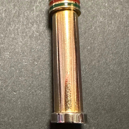 GUCCI Old Gucci Perfume Bottle Atomizer Necklace GP Gold Green Red Sherry Line