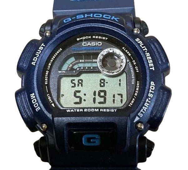 CASIO G-SHOCK DW-9600 Navy Digital Watch Thermometer 200M Diver Mens Box